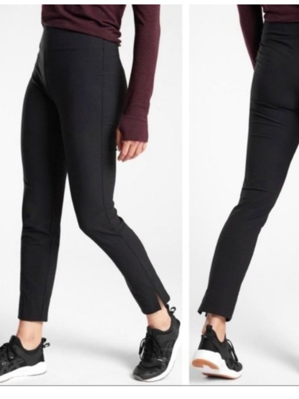 Athleta Wander Slim Ankle Pants Black size 4tall  NWT